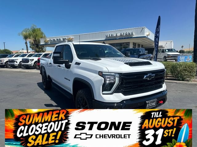 2026 Chevrolet Silverado 2500 HD LT in Summit White — front three-quarter view