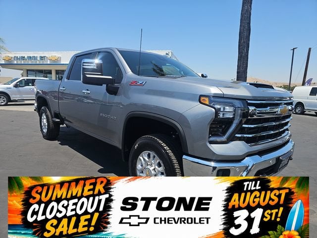 2026 Chevrolet Silverado 2500 HD LTZ in Sterling Gray Metallic — front three-quarter view