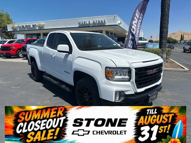 2022 GMC Canyon Elevation in Summit White — front three-quarter view