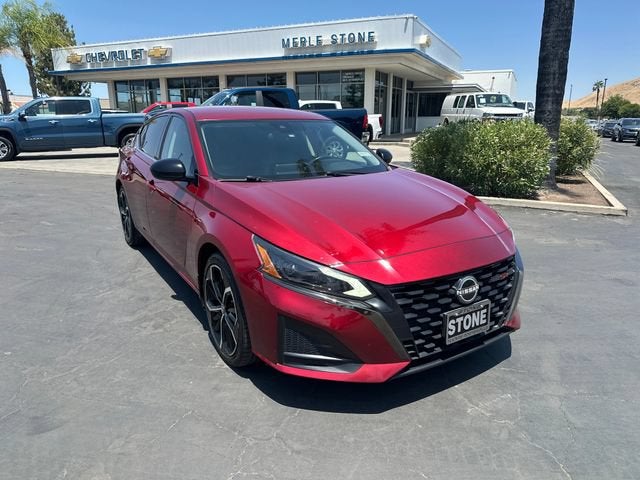 2023 Nissan Altima SR FWD in Red — front three-quarter view