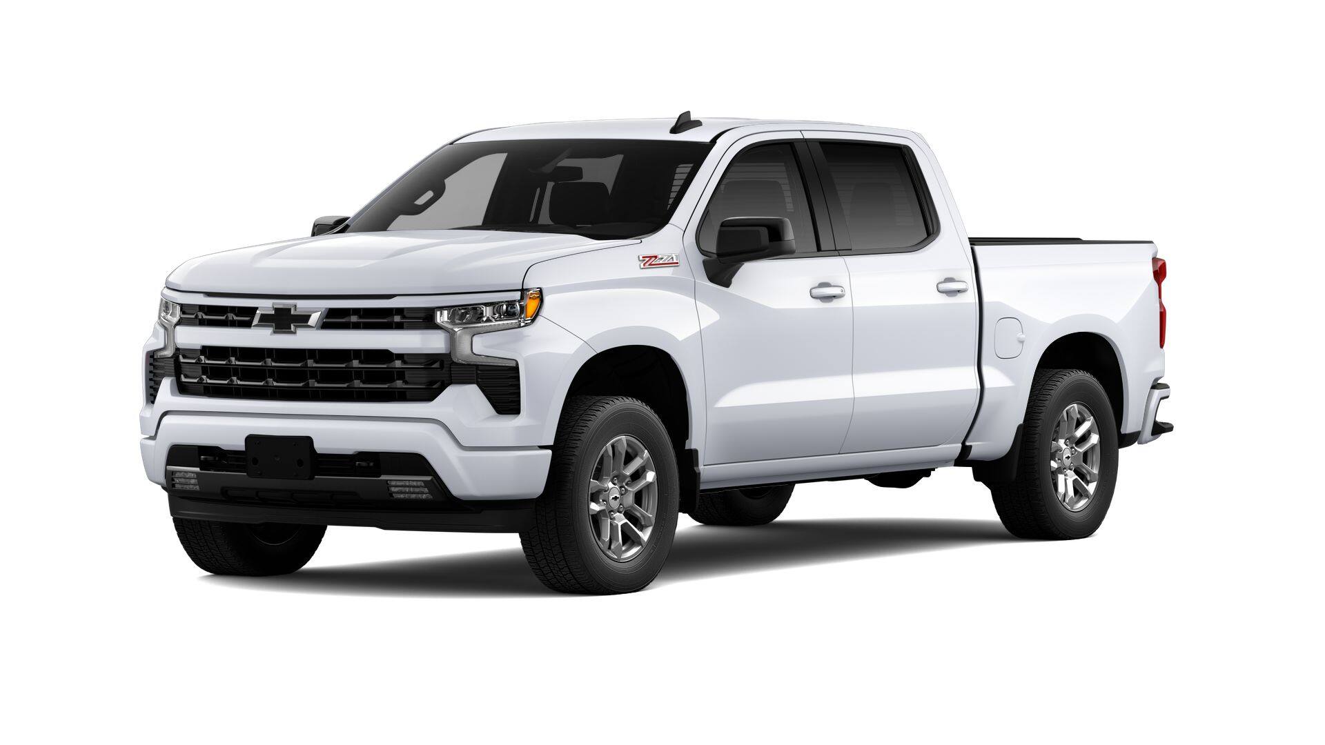 2026 Chevrolet Silverado 1500 RST in Summit White — front three-quarter view
