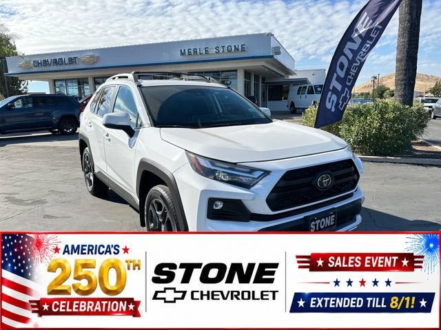 2024 Toyota RAV4 Adventure in White — front three-quarter view