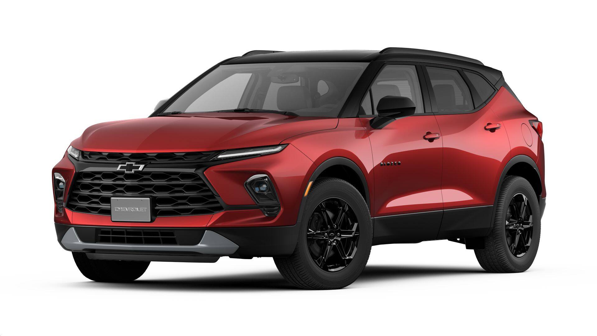 2026 Chevrolet Blazer 2LT in Radiant Red Tintcoat — front three-quarter view