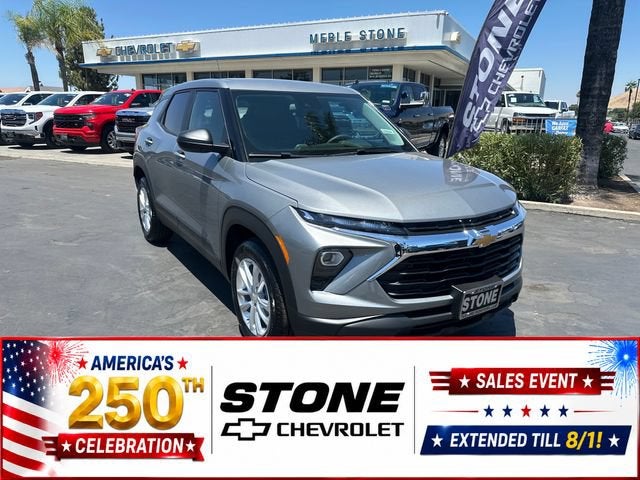 2026 Chevrolet Trailblazer LS in Sterling Gray Metallic — front three-quarter view